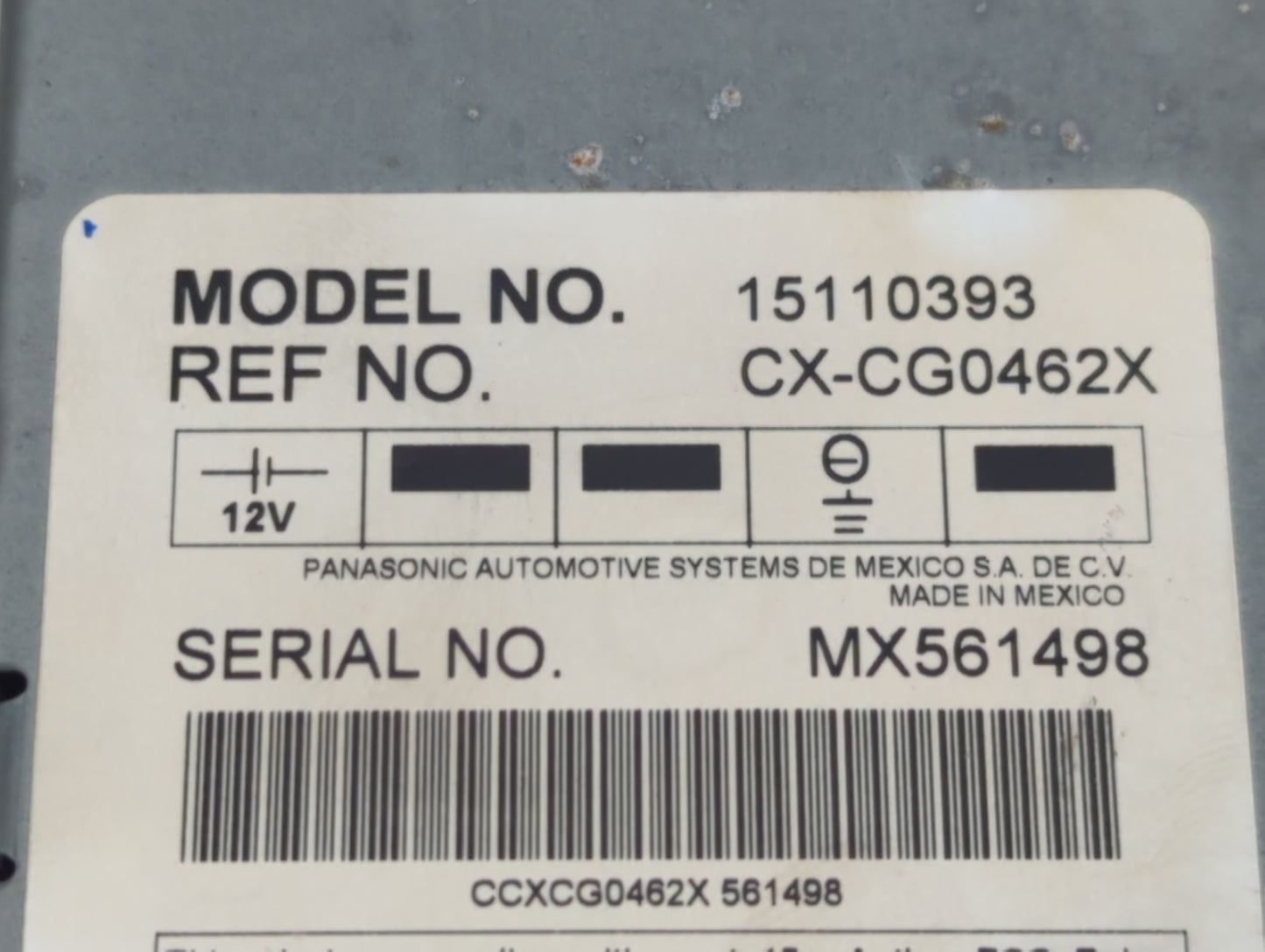 2003-2006 Gmc Yukon Radio AM FM Cd Player Receiver Replacement Fits Fits 2003 2004 2005 2006 OEM Used Auto Parts - Oemusedau