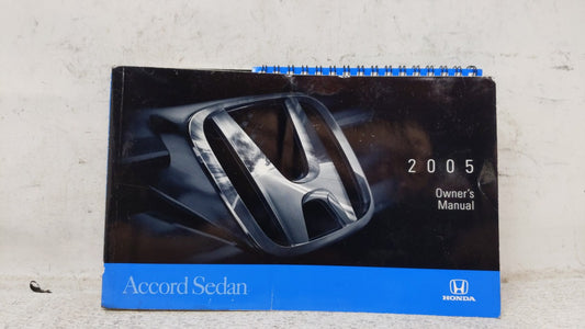 2005 Honda Accord Owners Manual Book Guide OEM Used Auto Parts
