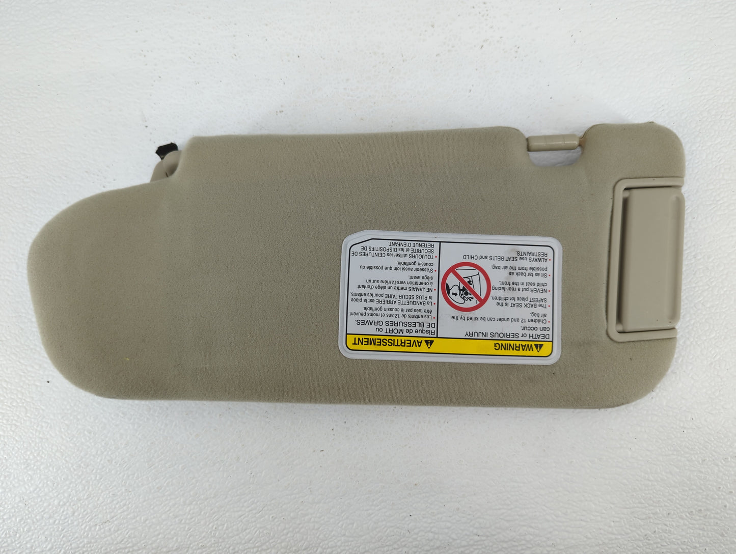 2005 Infiniti Fx35 Sun Visor Shade Replacement Passenger Right Mirror Fits OEM Used Auto Parts - Oemusedautoparts1.com