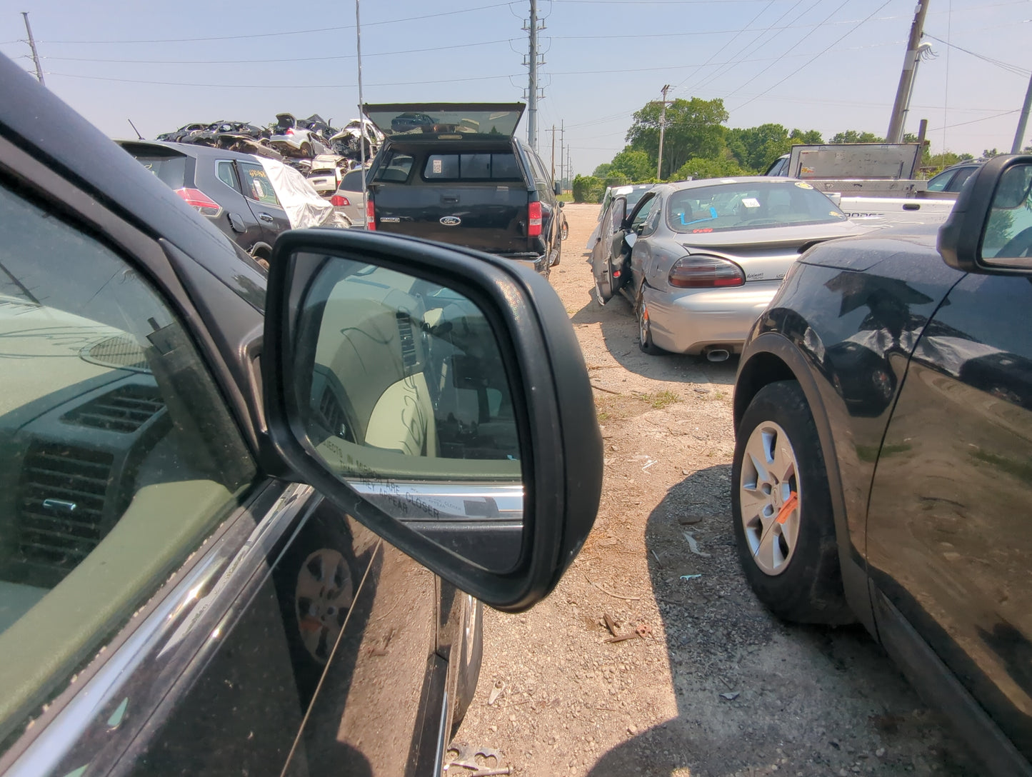 2005-2010 Jeep Grand Cherokee Passenger Side View Mirror - Right Door Mirror OEM Used - Oemusedautoparts1.com