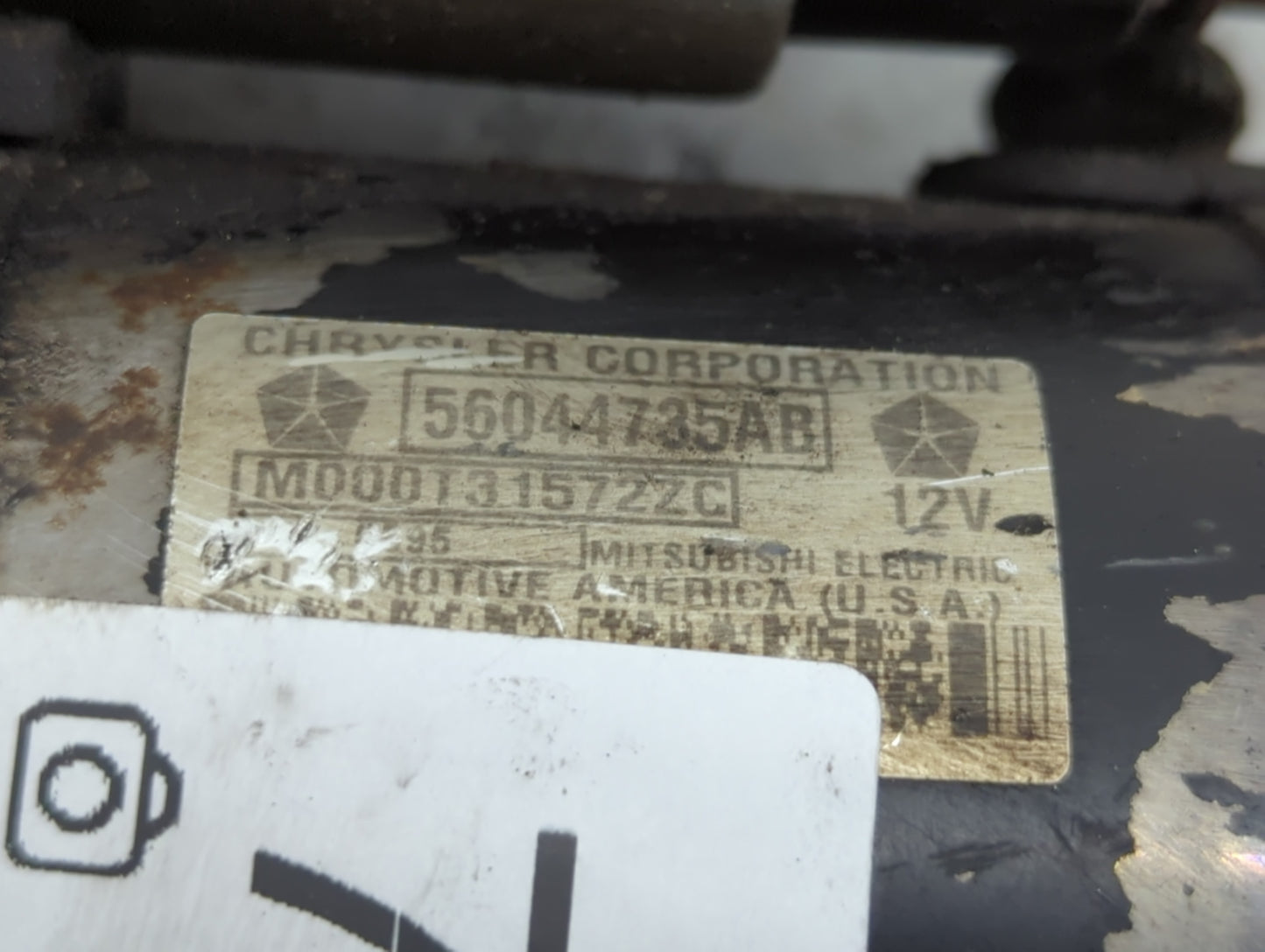 2003-2005 Jeep Liberty Car Starter Motor Solenoid OEM P/N:56044735AB 22204039 Fits Fits 2003 2004 2005 OEM Used Auto Parts -