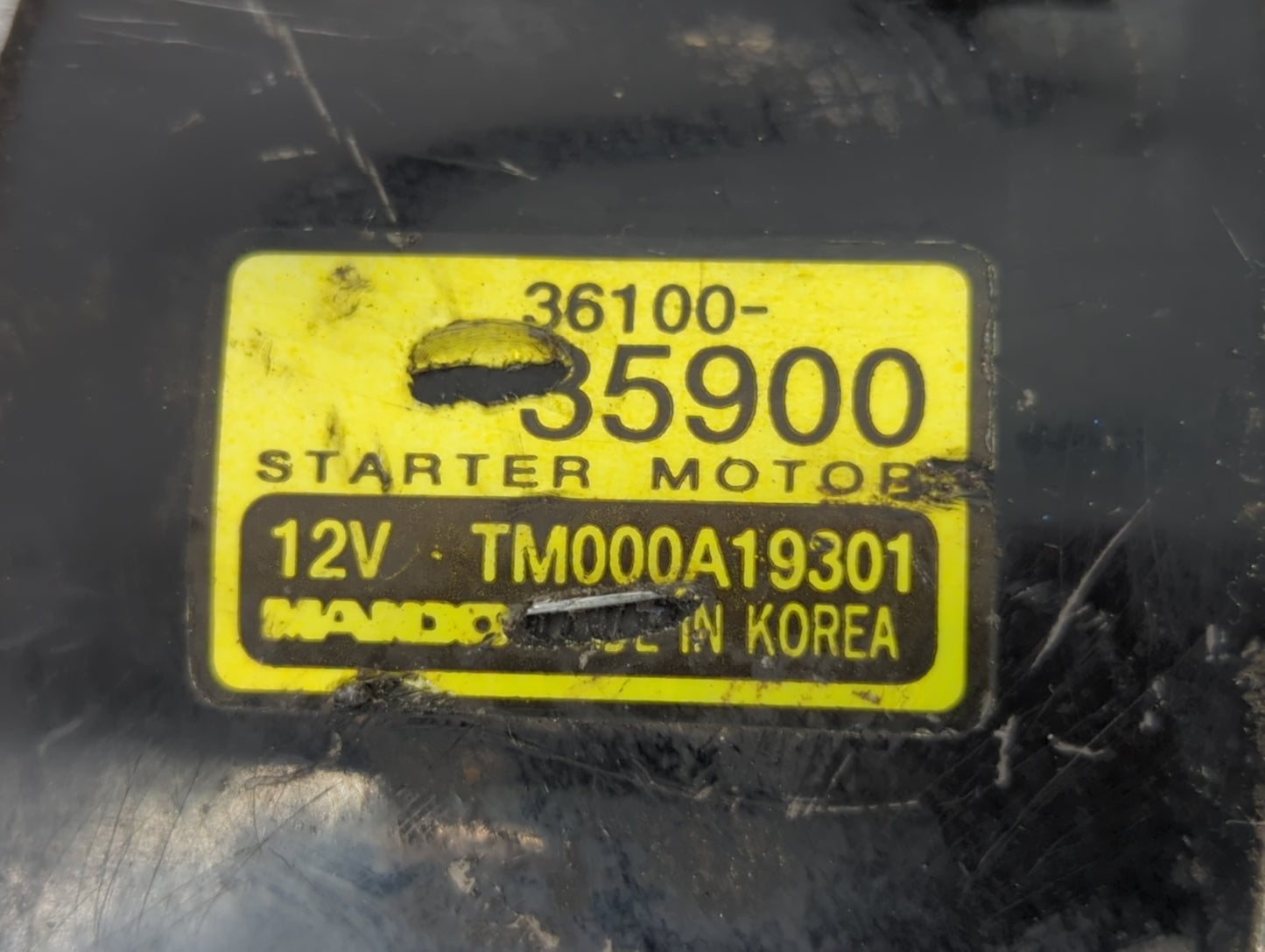 2003-2006 Kia Sorento Car Starter Motor Solenoid OEM P/N:36100-35900 Fits Fits 2003 2004 2005 2006 OEM Used Auto Parts - Oem