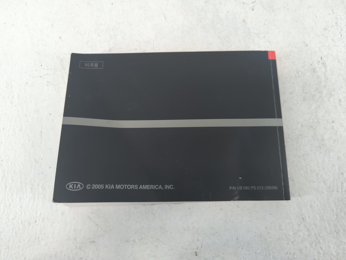 2005 Kia Sorento Owners Manual Book Guide P/N:UB 060 PS 013 OEM Used Auto Parts - Oemusedautoparts1.com