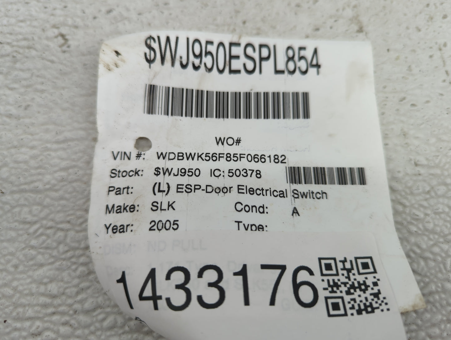 2005-2008 Mercedes-Benz Slk Master Power Window Switch Replacement Driver Side Left P/N:3317 Fits Fits 2005 2006 2007 2008 O