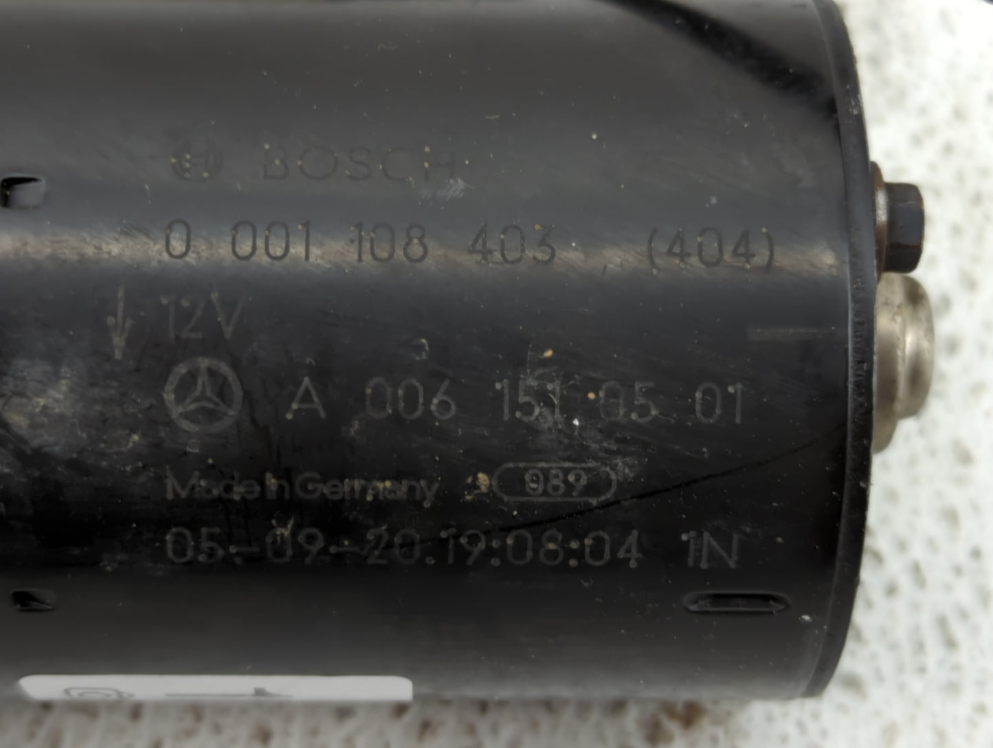 2005-2009 Mercedes-Benz Slk350 Car Starter Motor Solenoid OEM P/N:0 001 108 403 A 006 151 05 01 Fits Fits 2005 2006 2007 200