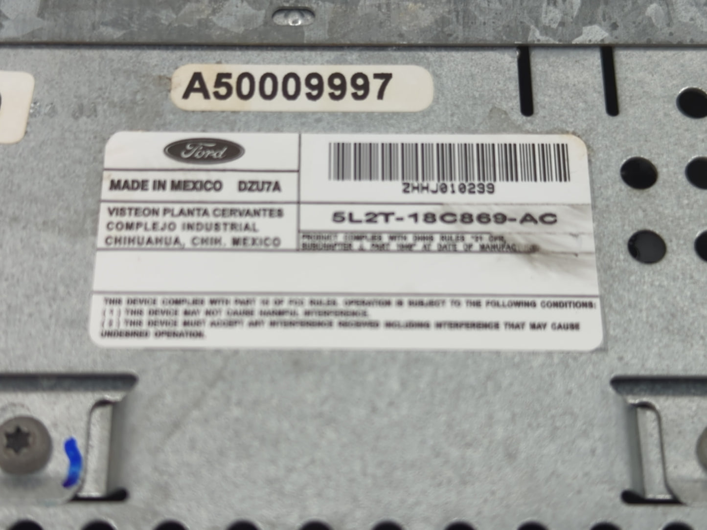2005 Mercury Mountaineer Radio AM FM Cd Player Receiver Replacement P/N:5L2T-18C869-AC Fits OEM Used Auto Parts - Oemusedaut
