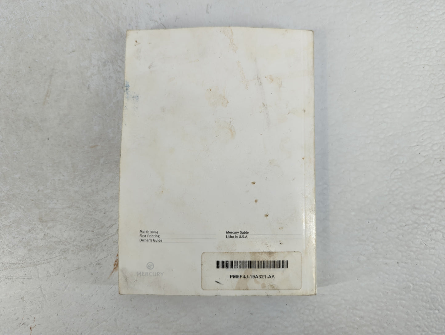 2005 Mercury Sable Owners Manual Book Guide P/N:PM5F4J-19A321-AA OEM Used Auto Parts - Oemusedautoparts1.com