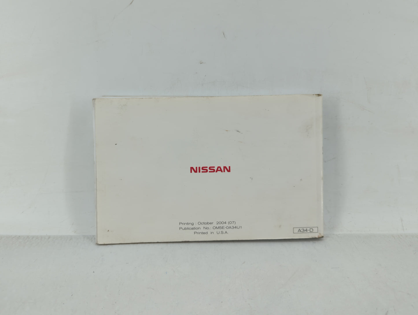 2005 Nissan Maxima Owners Manual Book Guide OEM Used Auto Parts - Oemusedautoparts1.com