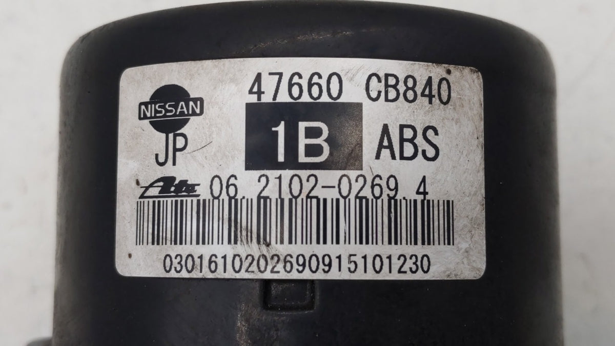2005-2007 Nissan Murano Anti-Lock Brake ABS Pump Module Actuator OEM P/N:47660 CB670 47660 CB840 Fits Fits 2005 2006 2007 OE