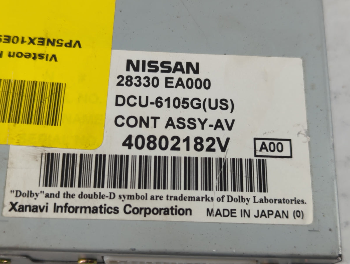 2005 Nissan Pathfinder Information Radio Display Screen - Oemusedautoparts1.com
