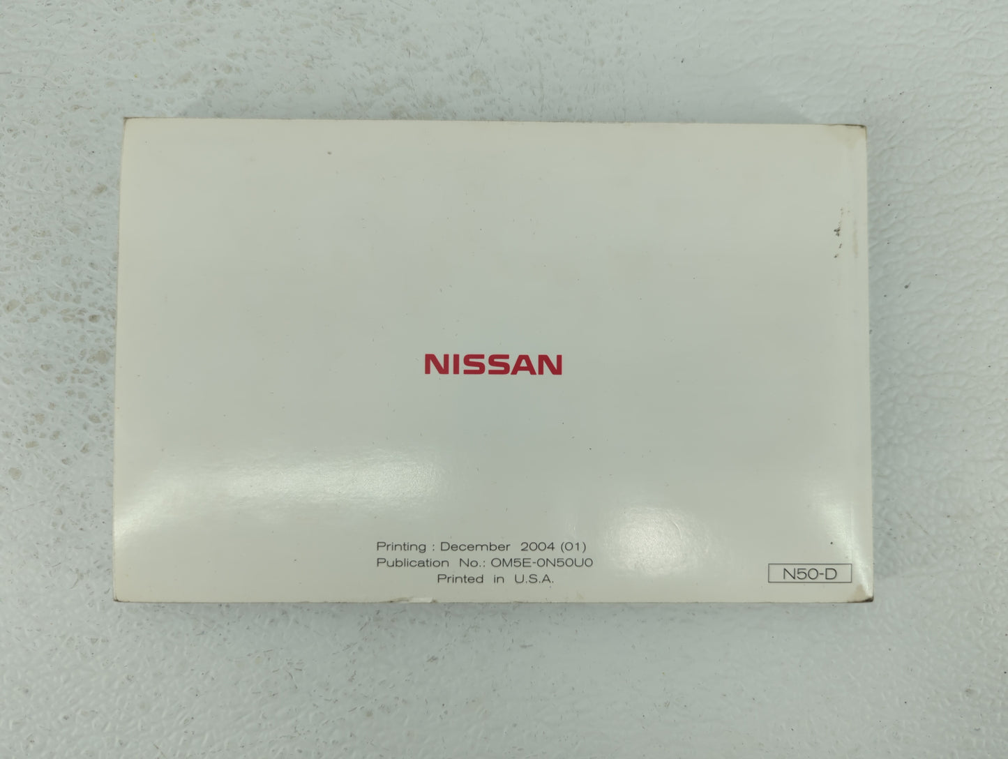 2005 Nissan Xterra Owners Manual Book Guide OEM Used Auto Parts - Oemusedautoparts1.com