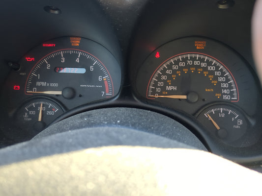 2000-2005 Pontiac Grand Am Instrument Cluster Speedometer Gauges Fits Fits 2000 2001 2002 2003 2004 2005 OEM Used Auto Parts