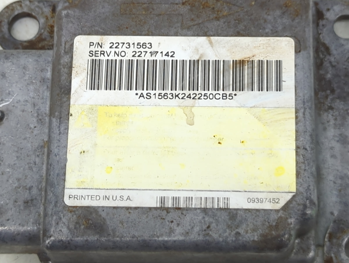 2005-2005 Saturn Ion Safety Restraint Srs Airbag Control Module - Oemusedautoparts1.com