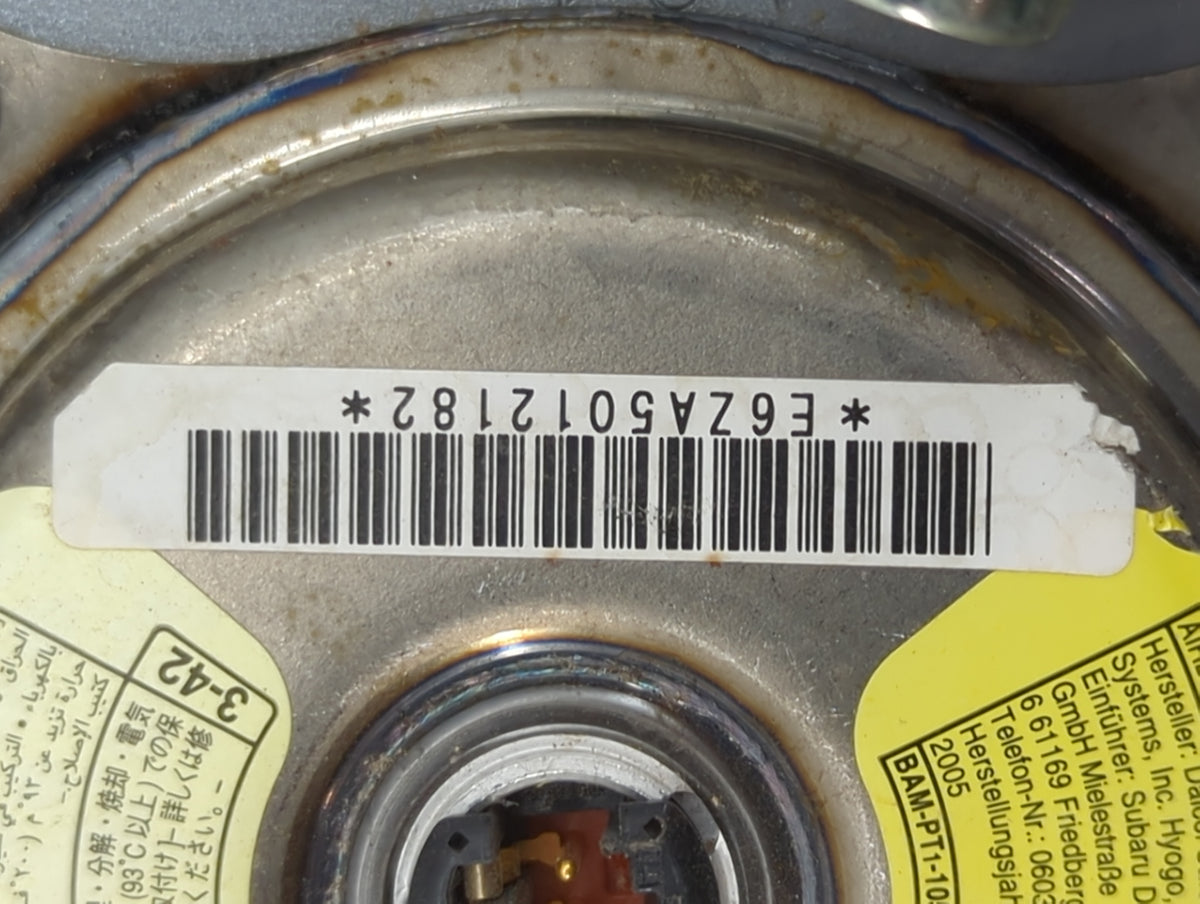 2005 Subaru Forester Air Bag Driver Left Steering Wheel Mounted P/N:E6ZA501218 Fits OEM Used Auto Parts - Oemusedautoparts1.