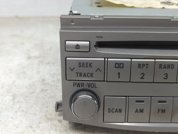 2005-2007 Toyota Avalon Radio AM FM Cd Player Receiver Replacement P/N:86120-AC140 122000-69400101 Fits Fits 2005 2006 2007 OEM Used Auto Parts