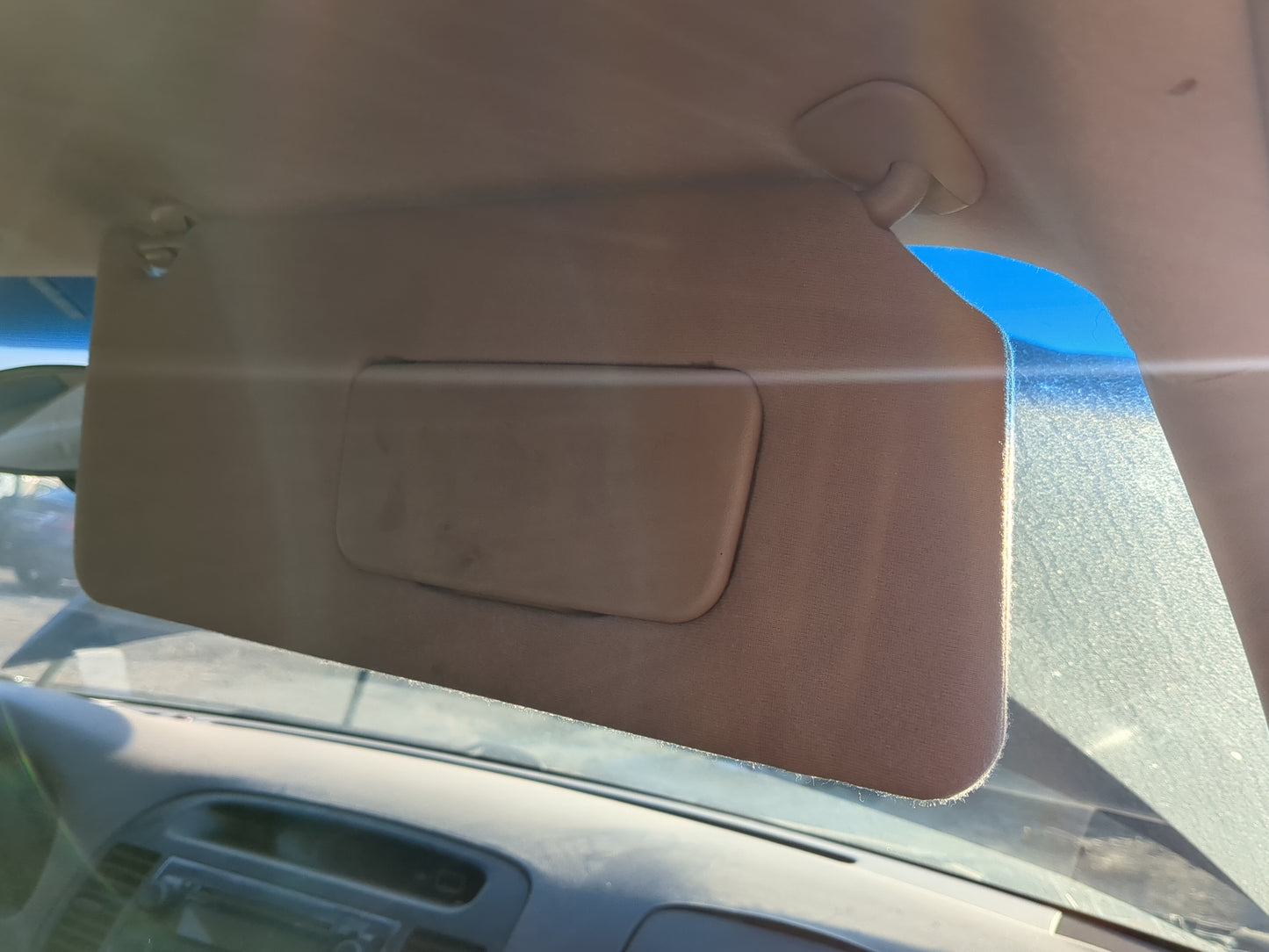 2002-2006 Toyota Camry Sun Visor Shade Replacement Passenger Right Mirror Fits Fits 2002 2003 2004 2005 2006 OEM Used Auto P