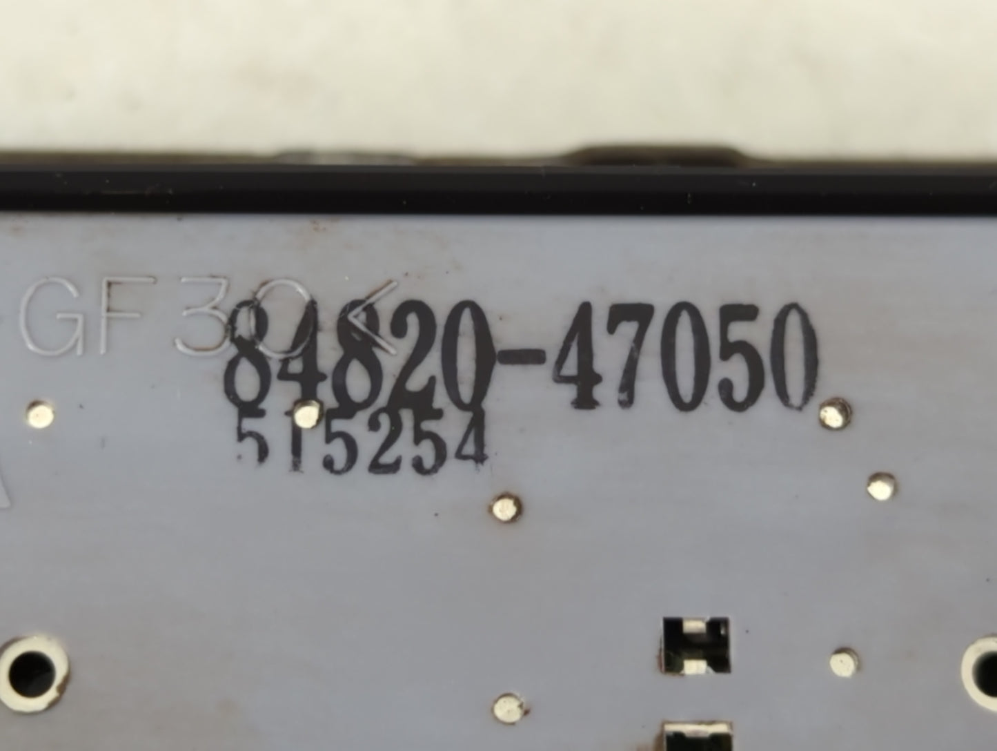 2004-2009 Toyota Prius Master Power Window Switch Replacement Driver Side Left P/N:84820-47050 Fits OEM Used Auto Parts - Oe