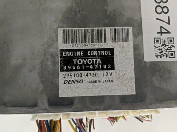 2004-2006 Toyota Prius PCM Engine Control Computer ECU ECM PCU OEM P/N:89661-47102 Fits Fits 2004 2005 2006 OEM Used Auto Parts