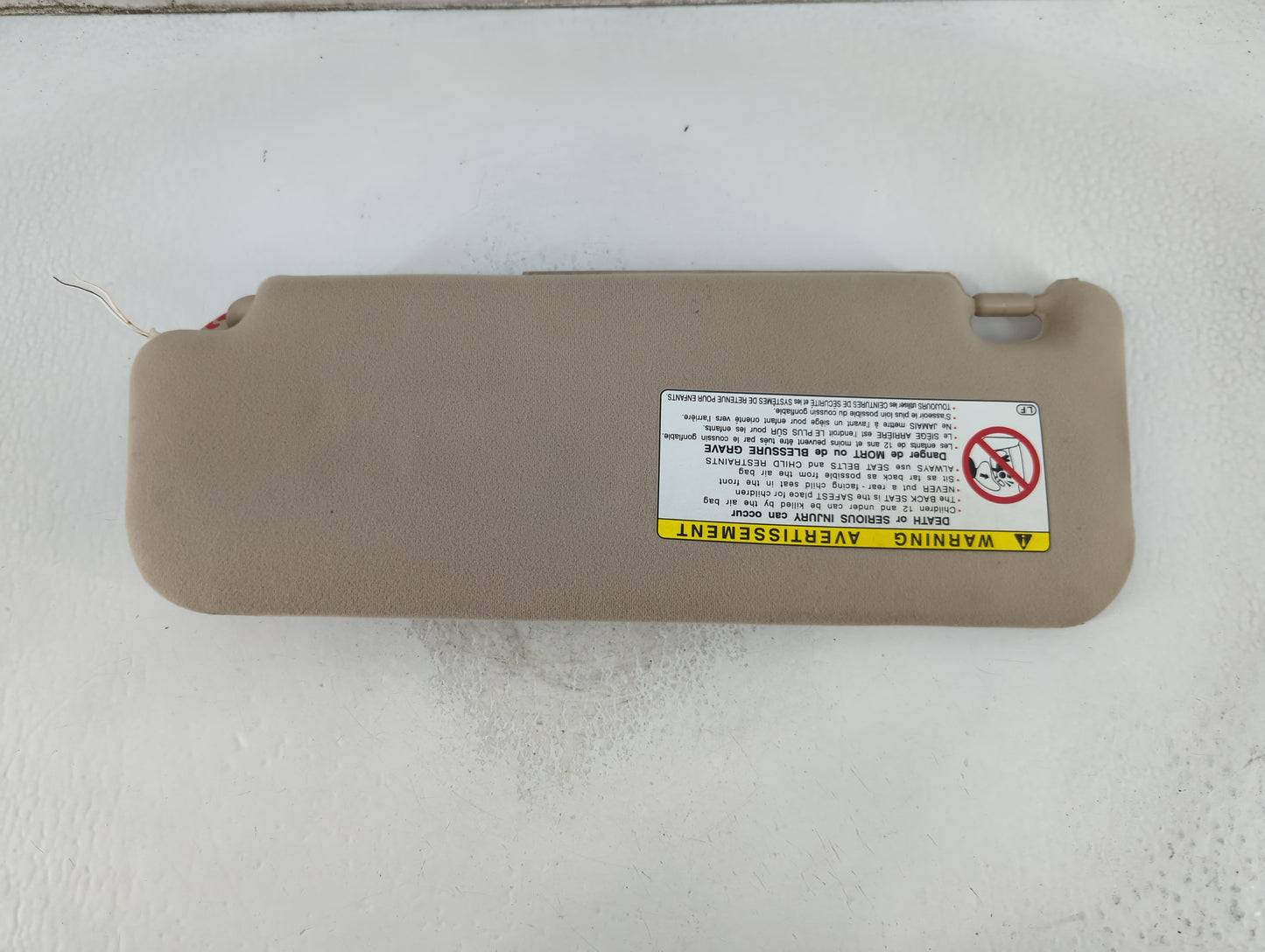 2005 Toyota Prius Sun Visor Shade Replacement Passenger Right Mirror Fits OEM Used Auto Parts - Oemusedautoparts1.com