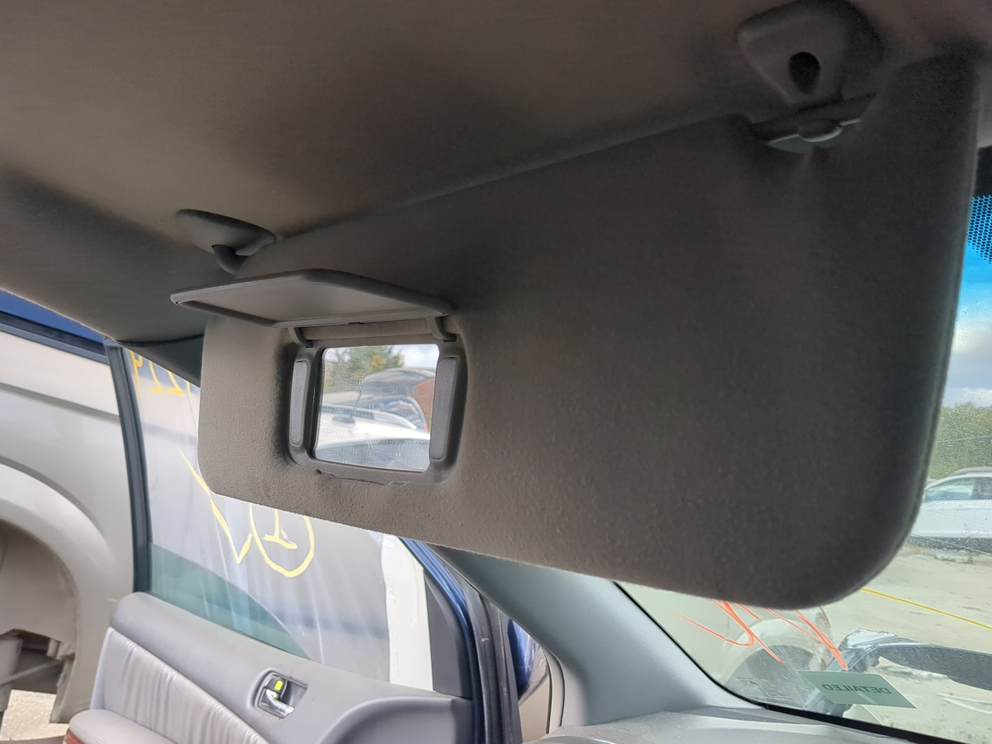 2005-2010 Toyota Sienna Sun Visor Shade Replacement Driver Left Mirror Fits Fits 2005 2006 2007 2008 2009 2010 OEM Used Auto