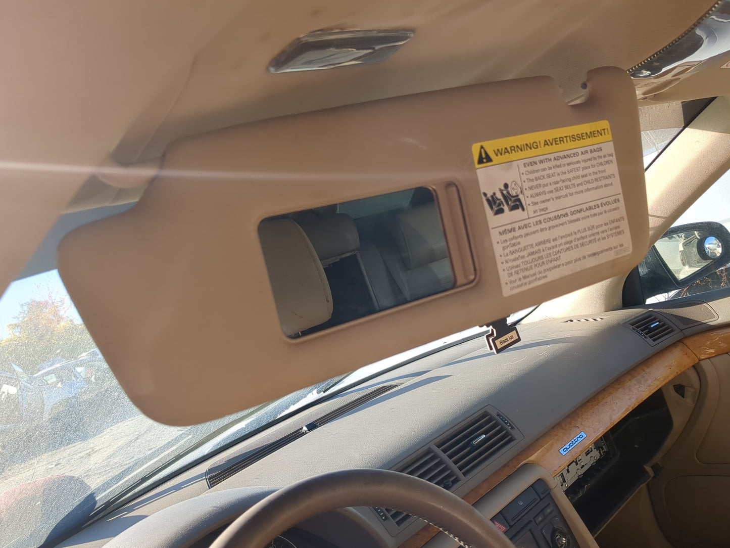 2002-2008 Audi A4 Quattro Sun Visor Shade Replacement Driver Left Mirror Fits Fits 2002 2003 2004 2005 2006 2007 2008 OEM Us