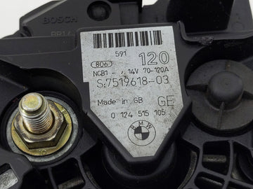 2001-2006 Bmw 325i Alternator Replacement Generator Charging Assembly Engine OEM P/N:7519618-03 0 986 041 814 Fits OEM Used Auto Parts