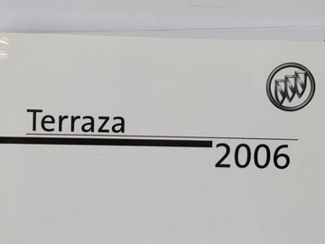 2006 Buick Terraza Owners Manual Book Guide P/N:06TERRAZA A OEM Used Auto Parts
