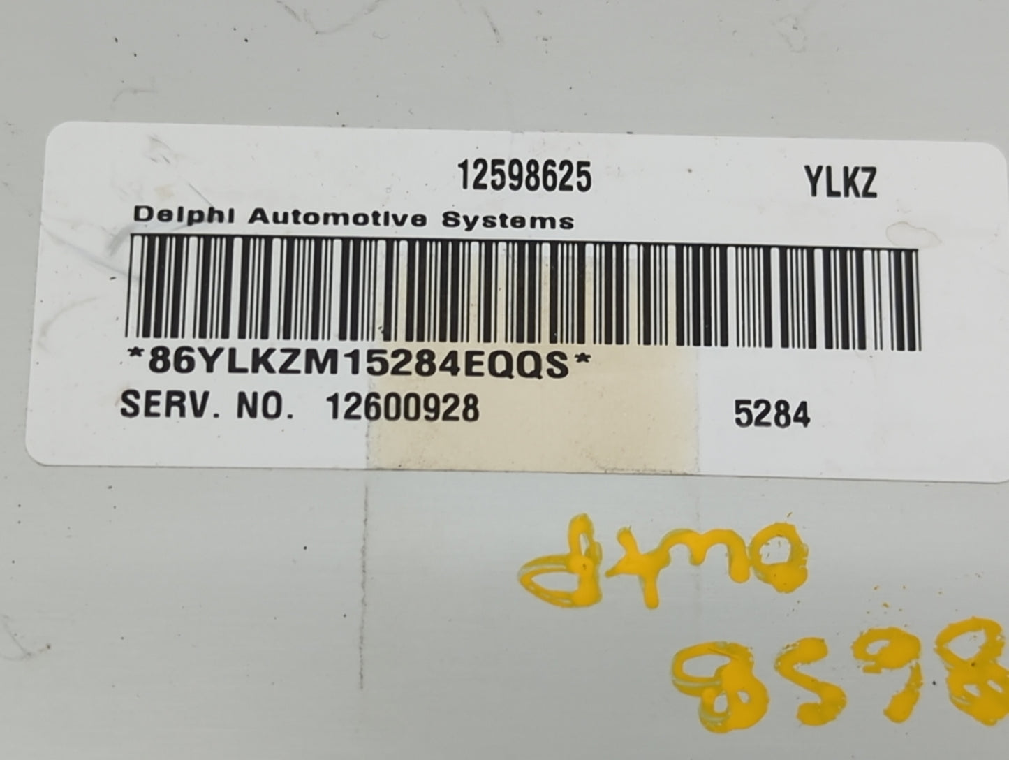 2006 Buick Terraza PCM Engine Control Computer ECU ECM PCU OEM P/N:12598625 12600928 Fits Fits 2007 OEM Used Auto Parts - Oe