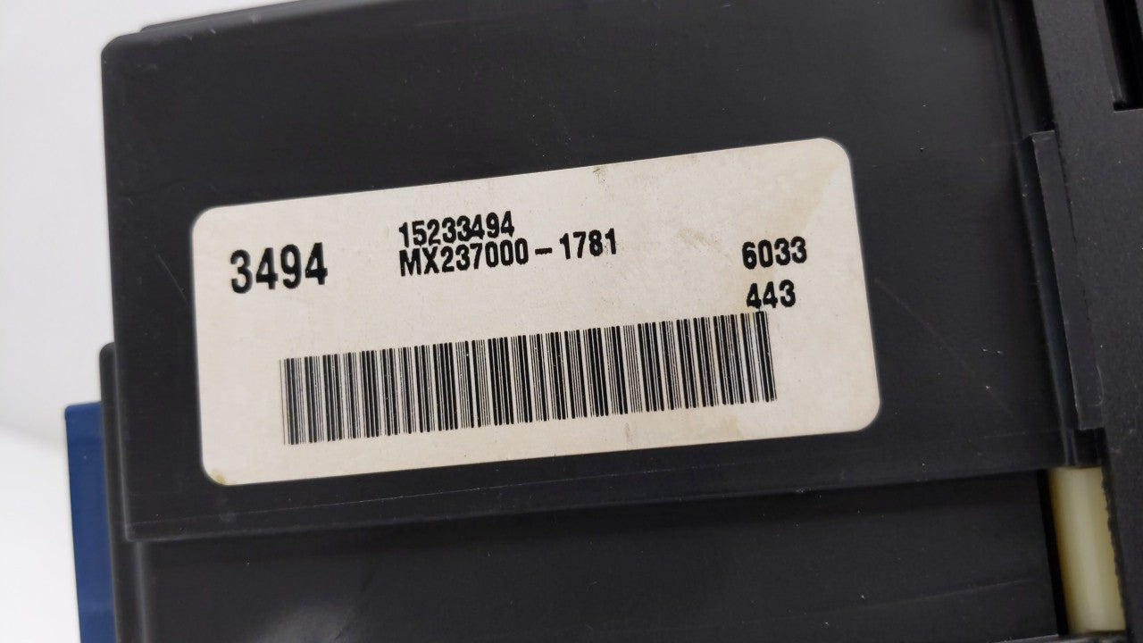 2005-2006 Cadillac Srx Climate Control Module Temperature AC/Heater Replacement P/N:15233494 25770602 Fits Fits 2005 2006 OE