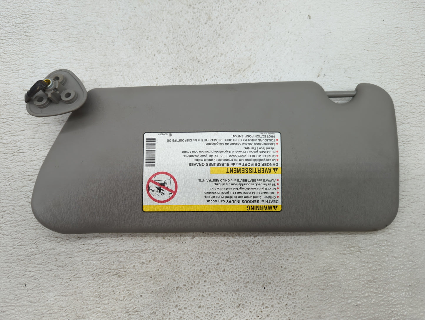 2004-2009 Cadillac Srx Sun Visor Shade Replacement Passenger Right Mirror Fits Fits 2004 2005 2006 2007 2008 2009 OEM Used A