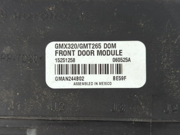 2006 Cadillac Srx Bluetooth Phone Communication Control Module Ccm Oem