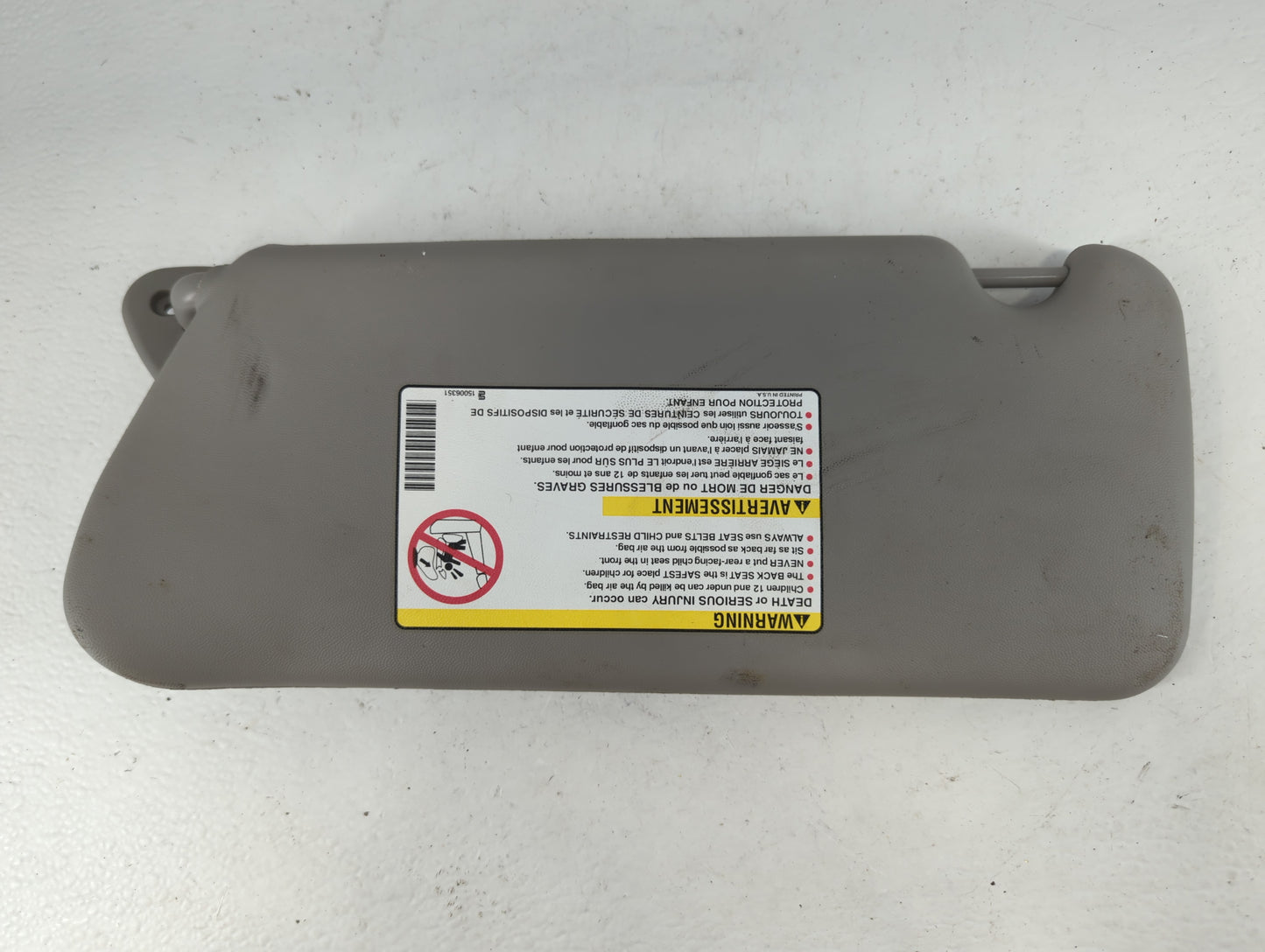 2004-2009 Cadillac Srx Sun Visor Shade Replacement Passenger Right Mirror Fits Fits 2004 2005 2006 2007 2008 2009 OEM Used A