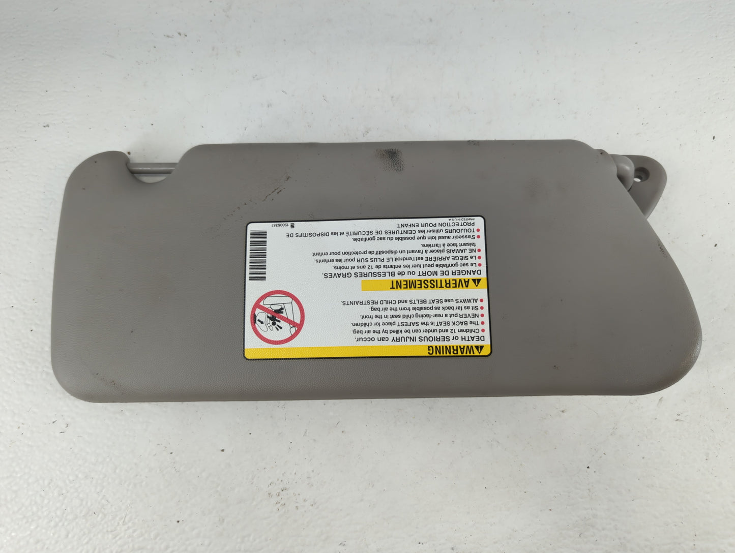 2004-2009 Cadillac Srx Sun Visor Shade Replacement Driver Left Mirror Fits Fits 2004 2005 2006 2007 2008 2009 OEM Used Auto