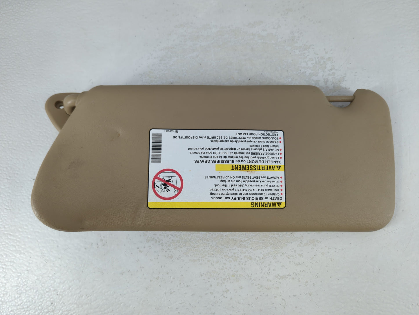 2004-2009 Cadillac Srx Sun Visor Shade Replacement Passenger Right Mirror Fits Fits 2004 2005 2006 2007 2008 2009 OEM Used A