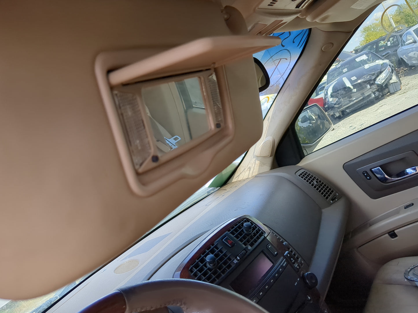 2004-2009 Cadillac Srx Sun Visor Shade Replacement Driver Left Mirror Fits Fits 2004 2005 2006 2007 2008 2009 OEM Used Auto