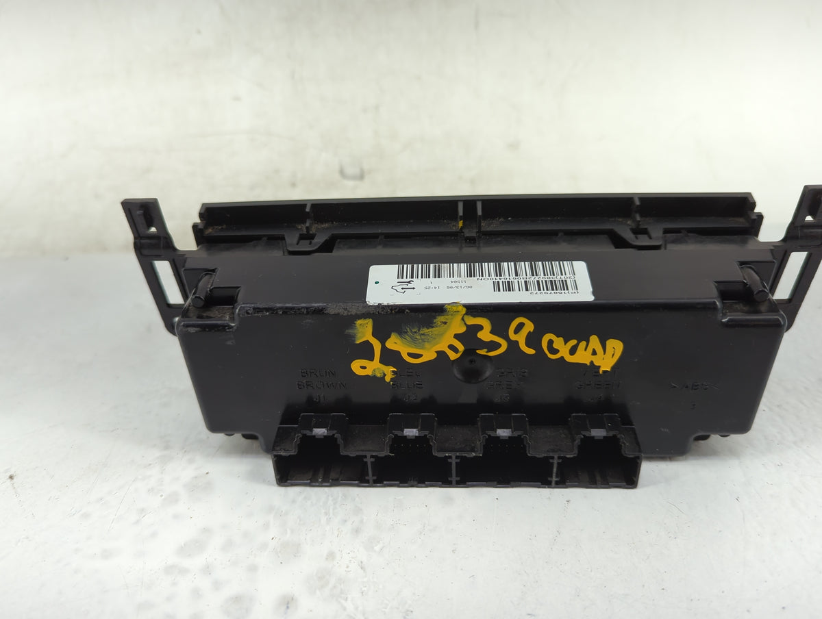 2006-2011 Chevrolet Impala Climate Control Module Temperature AC/Heater Replacement P/N:15879272 Fits OEM Used Auto Parts -