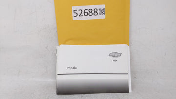 2006 Chevrolet Impala Owners Manual Book Guide OEM Used Auto Parts