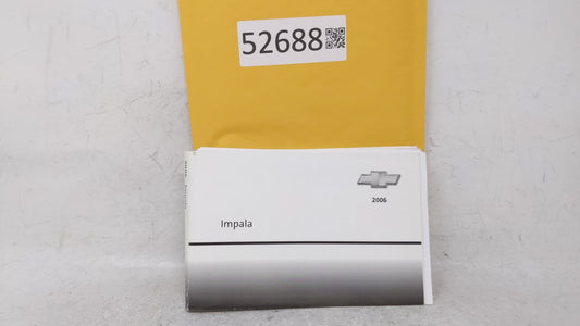 2006 Chevrolet Impala Owners Manual Book Guide OEM Used Auto Parts
