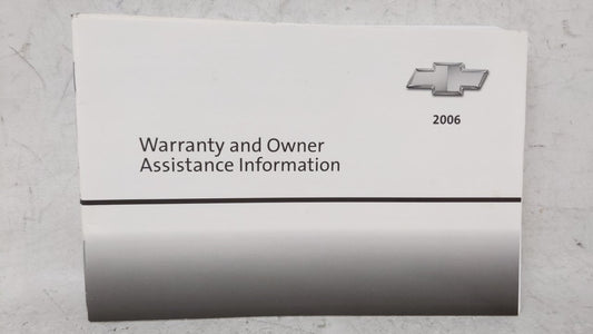 2006 Chevrolet Impala Owners Manual Book Guide OEM Used Auto Parts