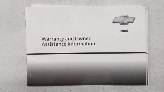 2006 Chevrolet Impala Owners Manual Book Guide OEM Used Auto Parts