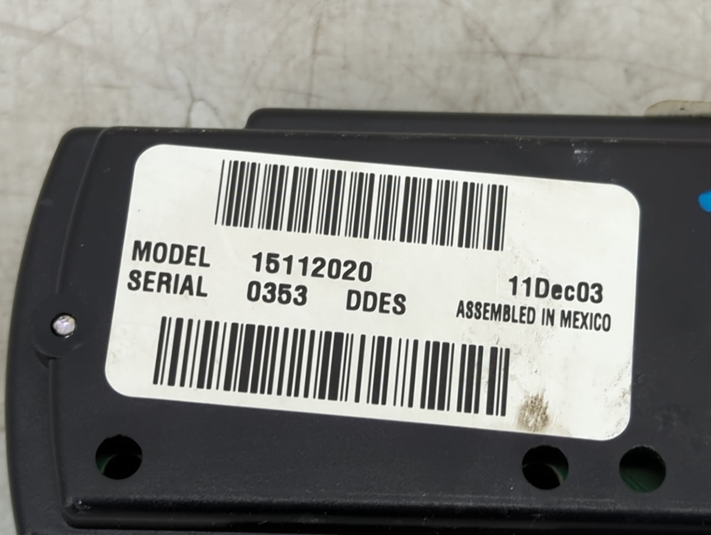2003-2006 Chevrolet Tahoe Climate Control Module Temperature AC/Heater Replacement P/N:15112020 Fits Fits 2003 2004 2005 200