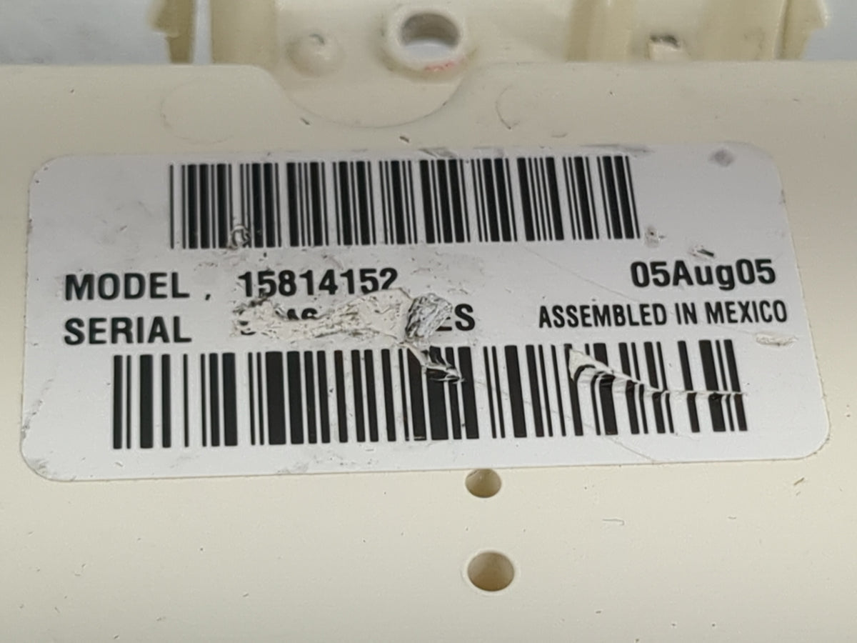 2002-2009 Chevrolet Trailblazer Climate Control Module Temperature AC/Heater Replacement P/N:15814152 Fits OEM Used Auto Par