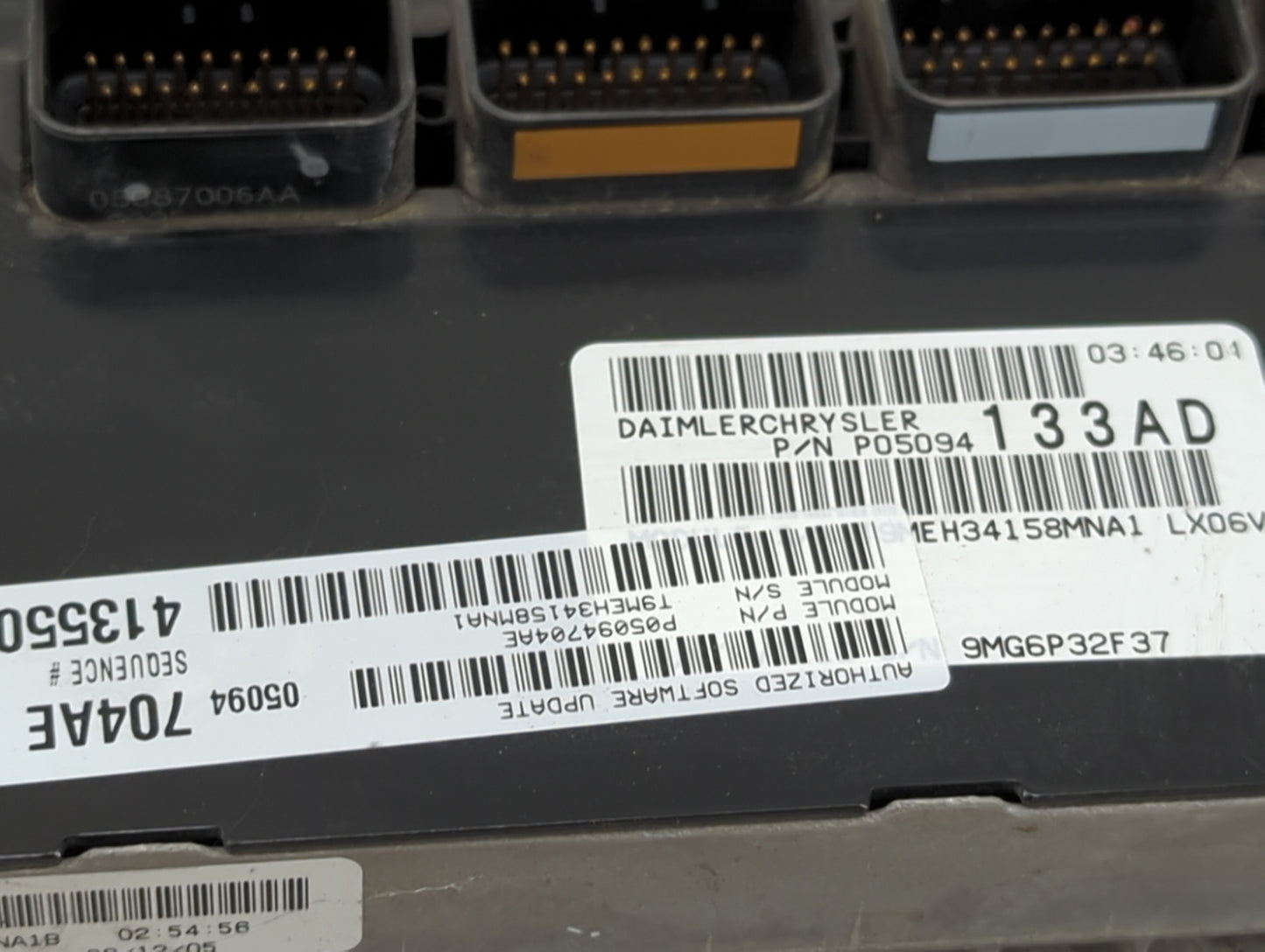 2006 Chrysler 300 PCM Engine Control Computer ECU ECM PCU OEM P/N:P05094133AD 05094704AE, 05087006AA, P05094704AE Fits OEM U