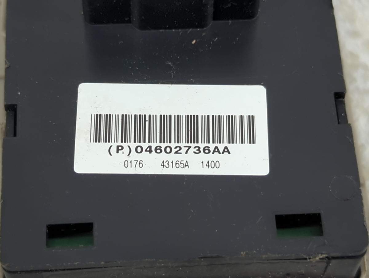 2006-2010 Chrysler 300 Master Power Window Switch Replacement Driver Side Left P/N:04602736AA Fits OEM Used Auto Parts - Oem