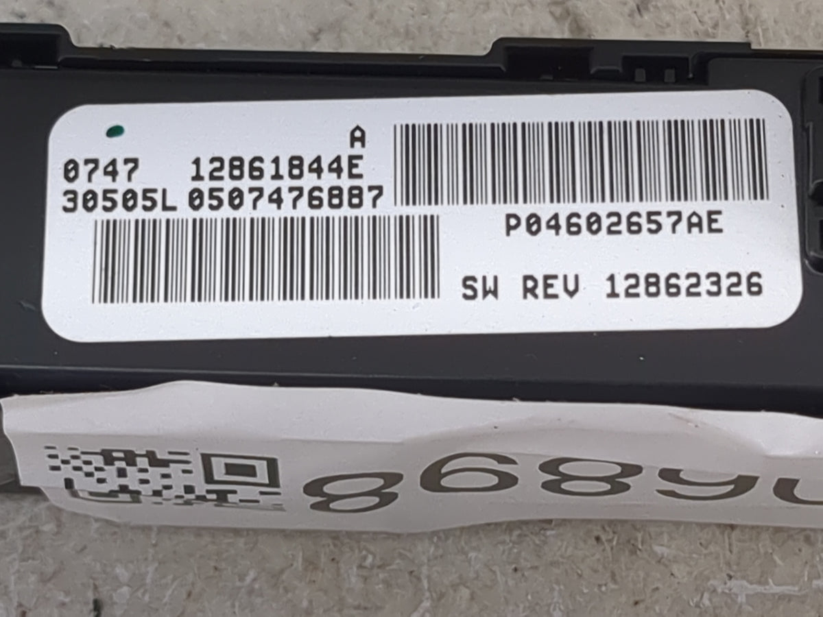 2006-2010 Chrysler Pt Cruiser Climate Control Module Temperature AC/Heater Replacement P/N:12861844E P04602657AE Fits OEM Us