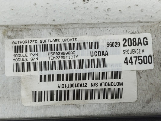 2006 Dodge Ram 1500 PCM Engine Control Computer ECU ECM PCU OEM P/N:P56029208AG Fits OEM Used Auto Parts