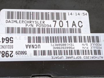 2006 Dodge Ram 1500 PCM Engine Control Computer ECU ECM PCU OEM P/N:P05094701AC P56029298AE Fits OEM Used Auto Parts