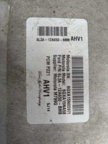 2006 Ford F-150 PCM Engine Control Computer ECU ECM PCU OEM P/N:6L3A-12A650-BMB Fits OEM Used Auto Parts