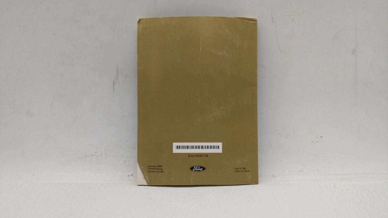 2006 Ford F-150 Owners Manual Book Guide OEM Used Auto Parts - Oemusedautoparts1.com