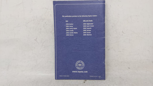2006 Honda Passport Owners Manual Book Guide OEM Used Auto Parts